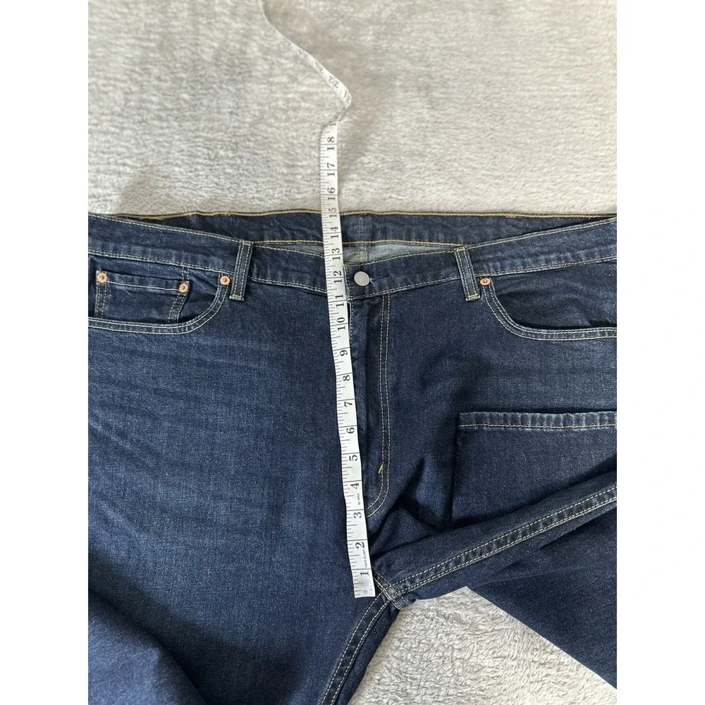 Levi's 502 Tapered Regular Blue Denim Jeans 44x36 Act ( 44x34 ) Pants